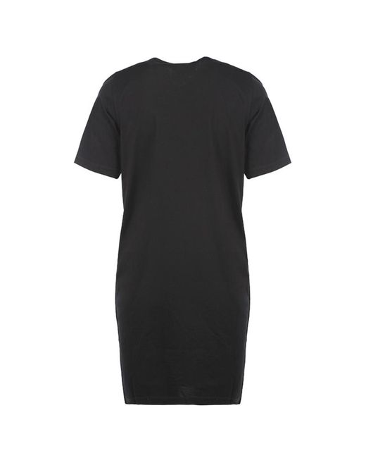 DSquared² Black Icon Spray Printed Mini T-Shirt Dress