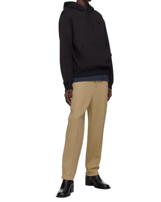 Mackage Black Long-Sleeved Hooded Sweatshirt for men