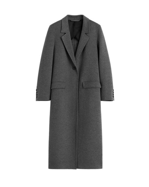Totême Gray Totême Classic Double-Breasted Coat