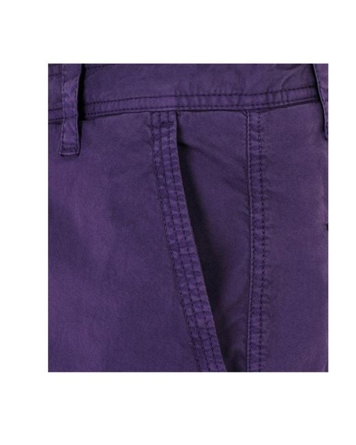 Armani Jeans Purple Logo Shorts for men