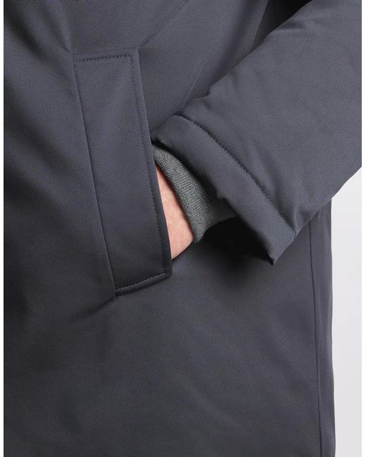 Fay Blue Hooded Caban Jacket for men