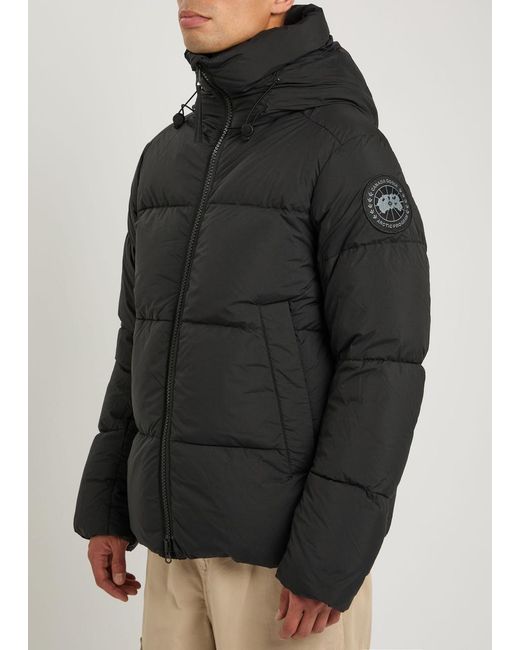 Canada Goose Black Crofton Padded Shell Jacket for men