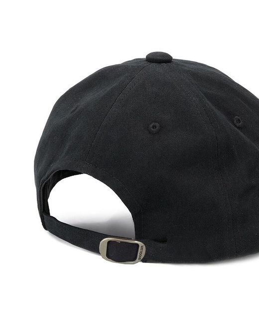 we11done Blue Logo Embroidered Baseball Cap for men