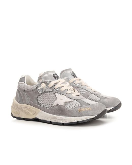 Golden Goose Deluxe Brand White Dad-Star Lace-Up Sneakers