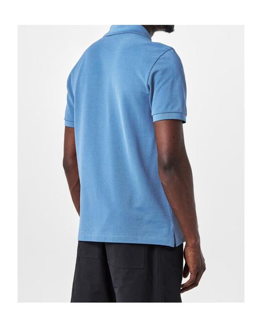 Fendi Blue Metall Ff Polo Sn52 for men