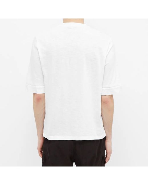 Neil Barrett White Logo Printed T-Shirt for men