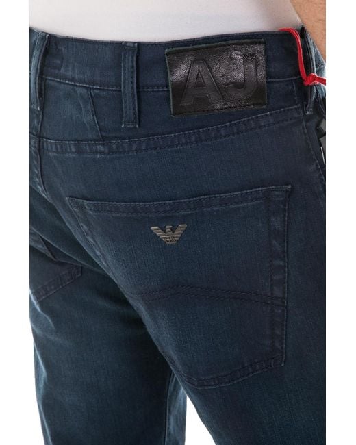 Armani Jeans Blue Logo Jeans for men