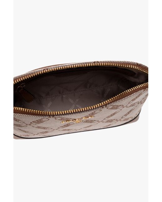 MICHAEL Michael Kors Brown Logo-Embossed Crossbody Bag
