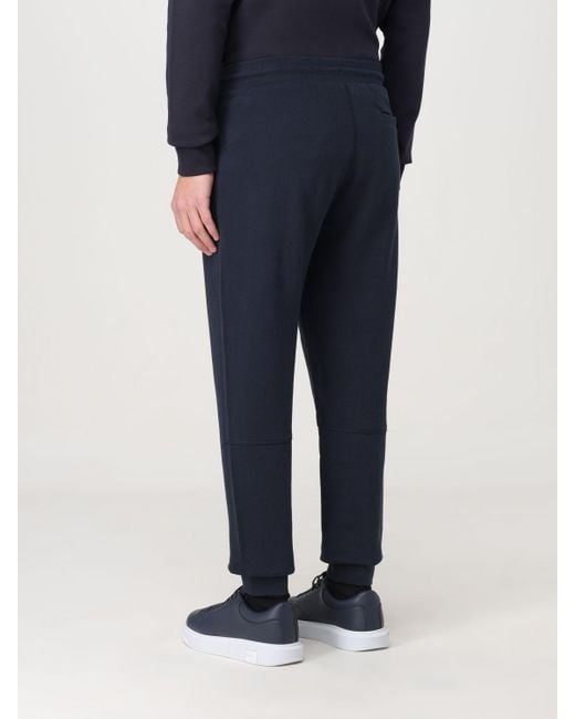 Boss Blue Cotton Track Pants for men