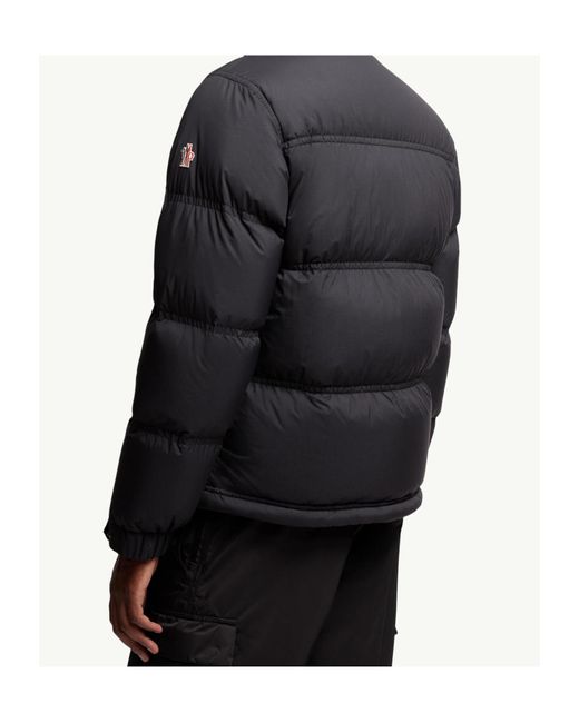 Moncler Blue Grenoble Sernur Button-Up Puffer Jacket for men