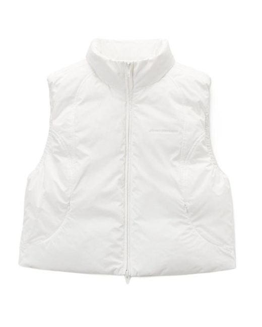 Alexander Wang White Essential Puffer Vest