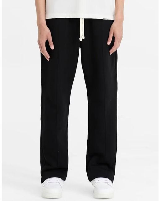 Represent Black Initial Fleece Straight-Leg Pants for men