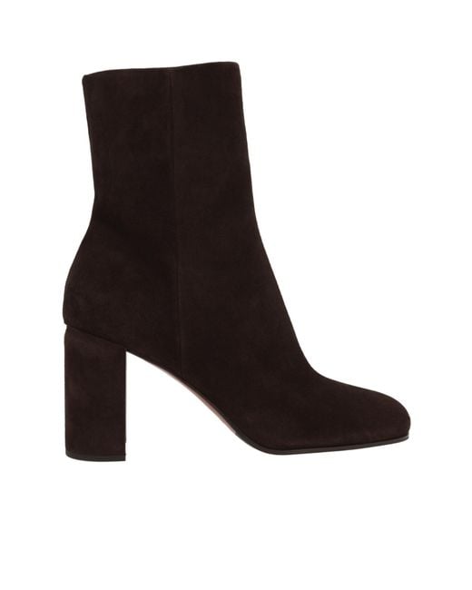 Prada Black Triangle-Logo High-Heeled Boots