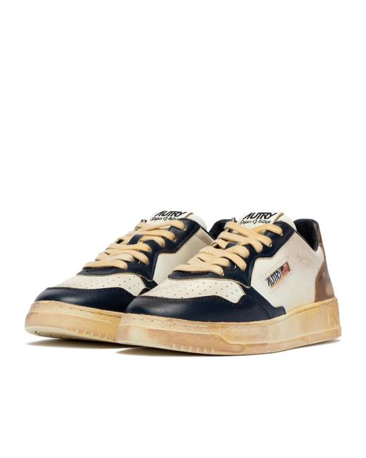 Autry Multicolor Medalist Super Vintage Lace-Up Sneakers for men