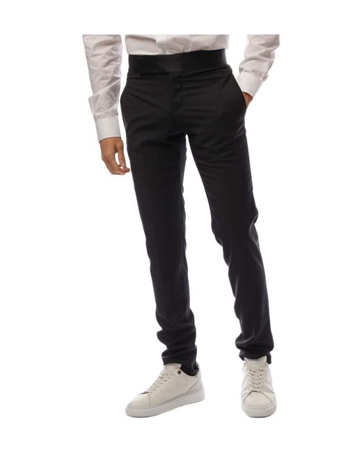 Emporio Armani Black Casual Trousers for men