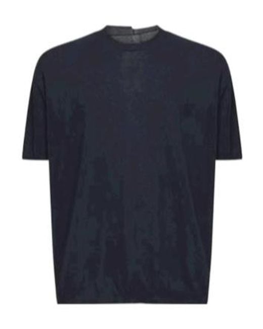 Uma Wang Blue Short-Sleeved Knit Top for men