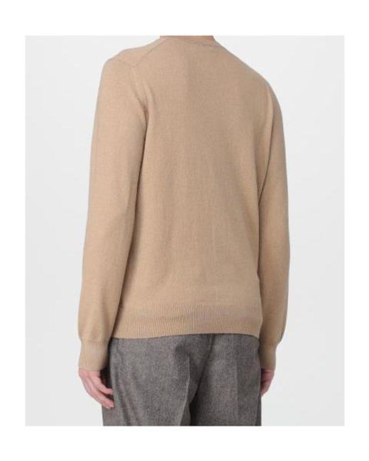 Fay Natural Round-Neck Jumper for men