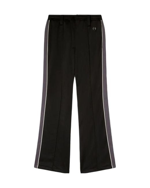 Ambush Black Side-Stripe Wide Leg Pants for men