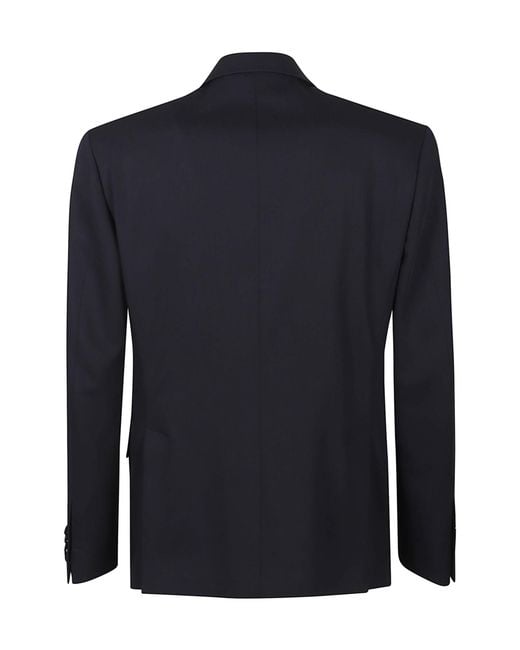 Lardini Blue Double-Breasted Blazer for men