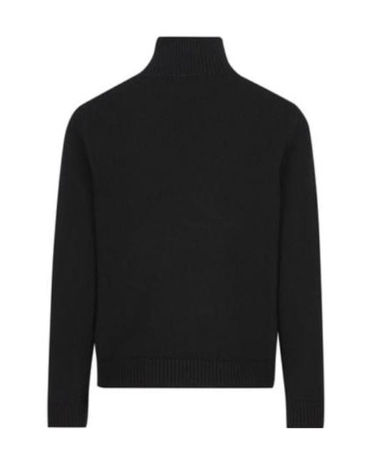 Balenciaga Black Turtleneck Knit Jumper
