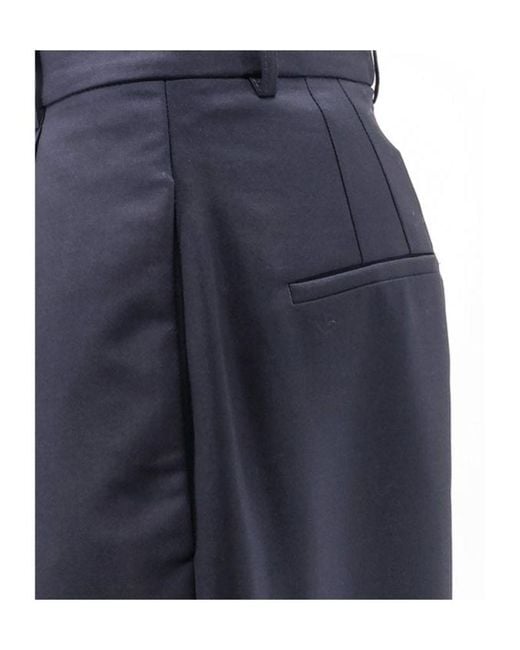 Rohe Blue Casual Trousers With Belt Loops