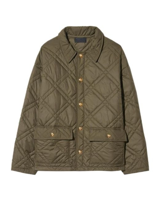 Nili Lotan Green Quilted Casual Jacket