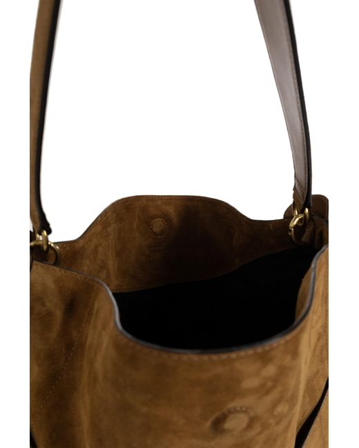 Isabel Marant Brown Studded Shoulder Bag