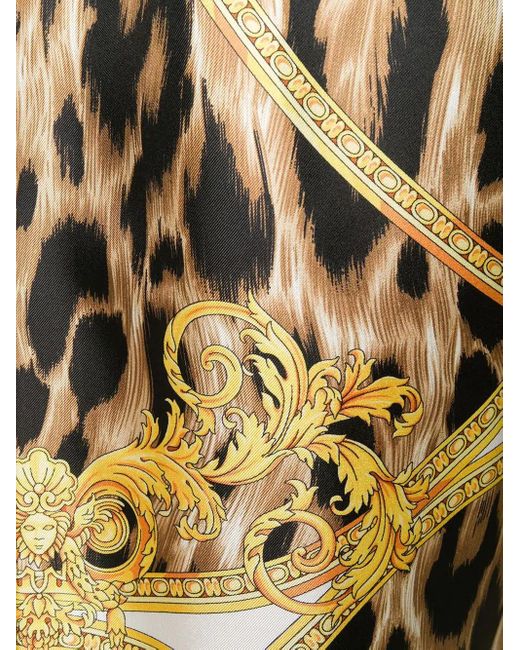 Versace Yellow Printed Casual Pants for men