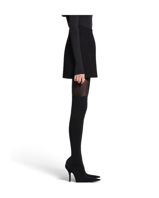 Balenciaga Black Hourglass Mini Skirt