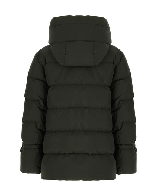 Moorer Black Quilted Hooded Jacket