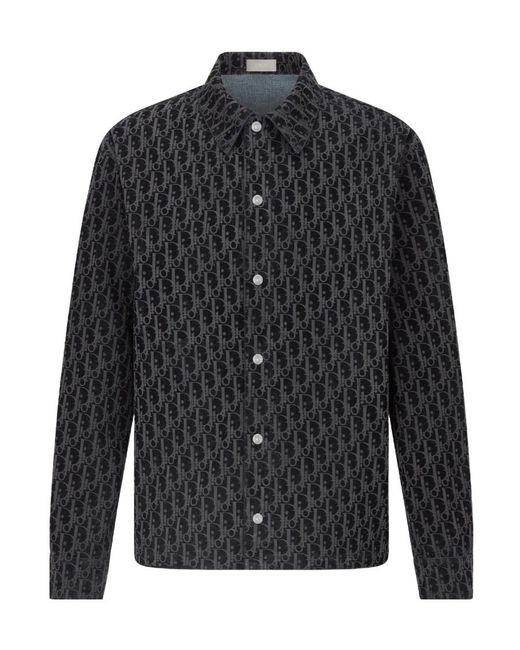 Dior Blue Oblique Overshirt for men