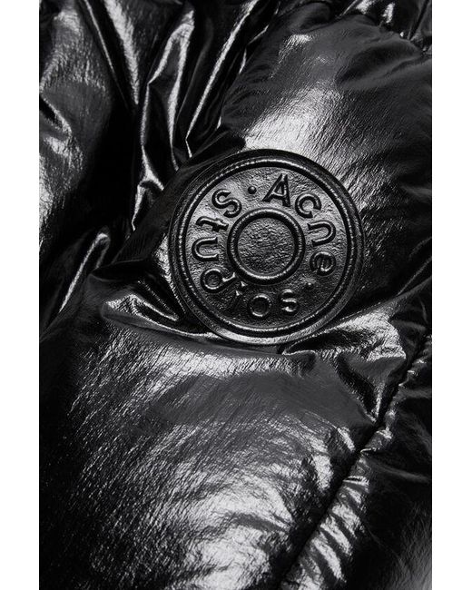Acne Black Belted Puffer Jacket