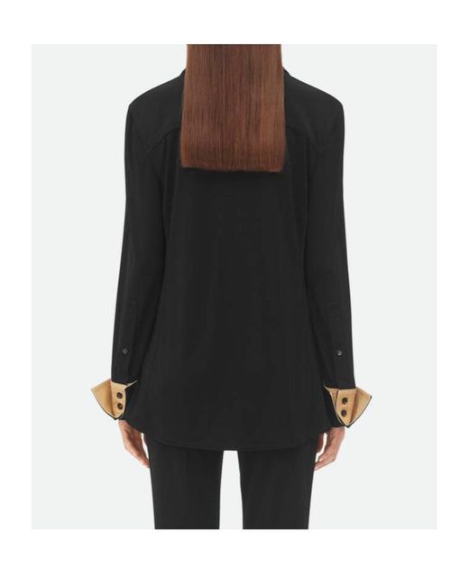 Bottega Veneta Black Notebook Detailed Regular Fit Shirt