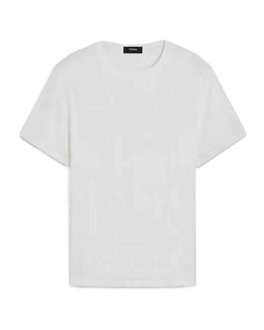 Theory White Precise T-Shirt for men