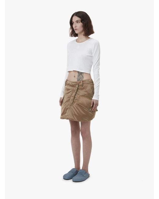 J.W. Anderson Brown Jw Anderson Padded Cargo Mini Skirt
