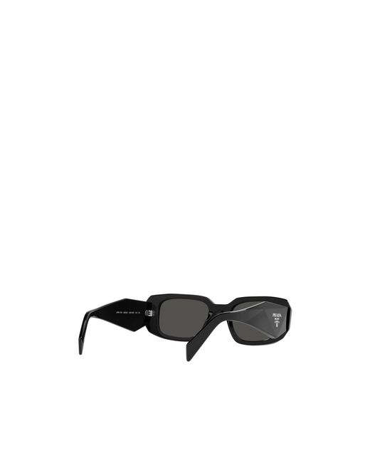 Prada White Logo Rectangular Sunglasses