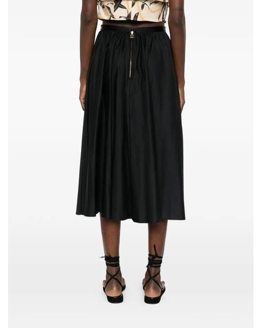 Elisabetta Franchi Black Embellished Skirt