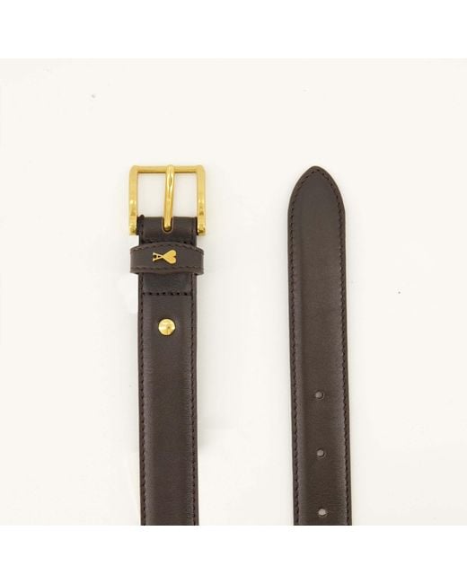 AMI White Ami De Coeur Leather Belt
