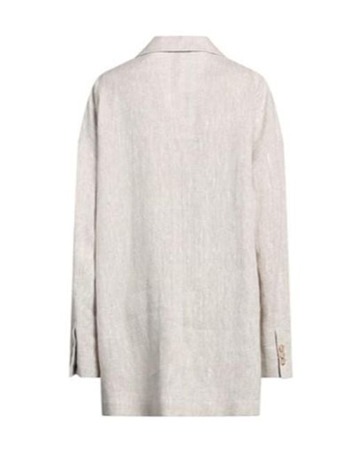 Dolce & Gabbana White Minimalist Singlebreasted Blazer