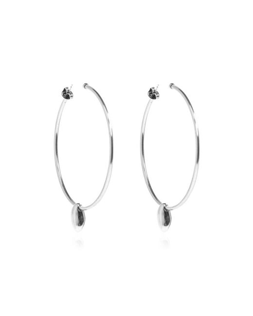 Isabel Marant White Dore Embellished Earrings