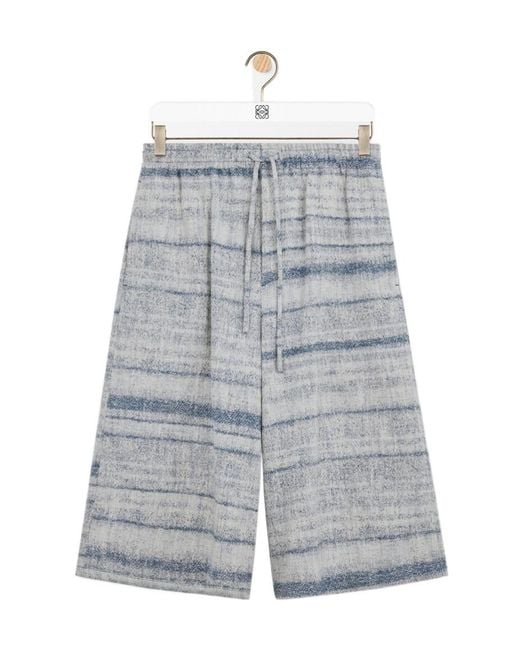 Loewe Blue Drawstring Shorts for men