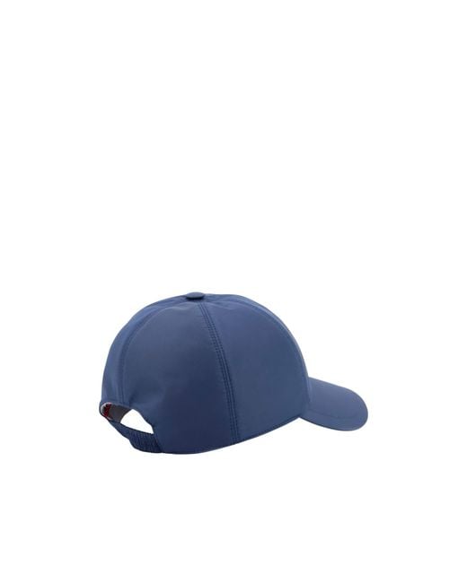 Kiton Blue Ciro Paone Logo Baseball Cap for men