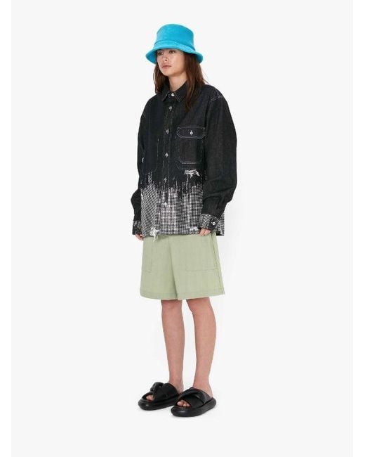 J.W. Anderson Black Jw Anderson Studded Collared Button-Up Jacket