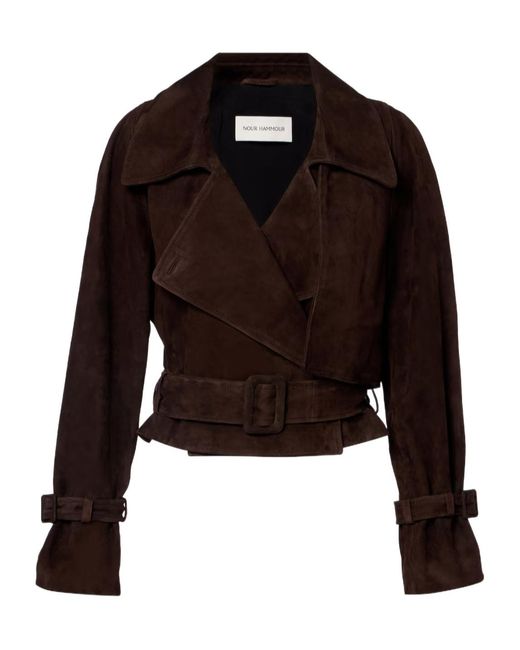 Nour Hammour Black Long-Sleeved Short Jacket