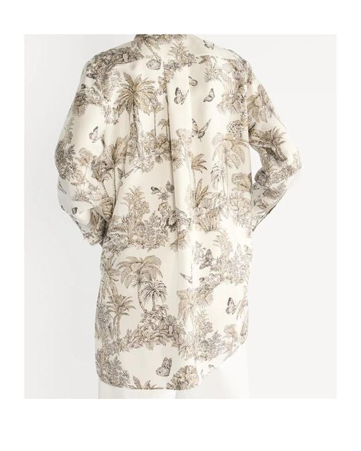 Dior White Iviera Long Blouse