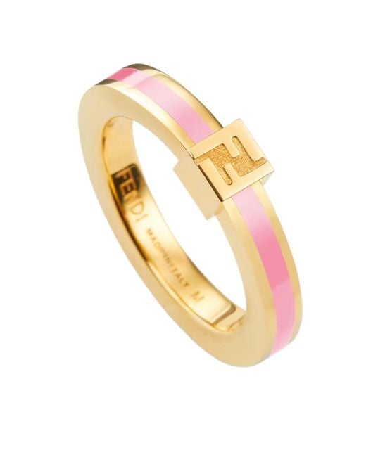 Fendi Metallic Forever Ring