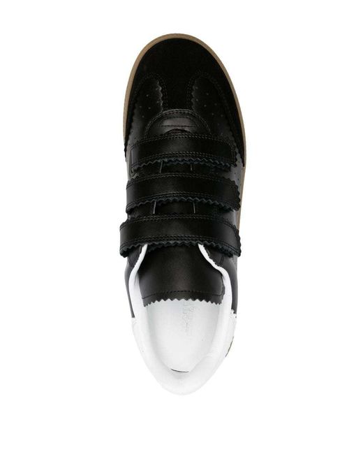 Isabel Marant Black Perforated Low-Top Sneakers