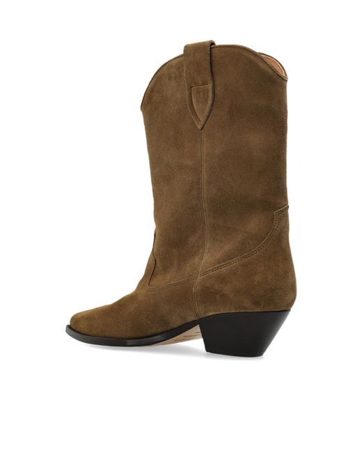 Isabel Marant Brown Duerto Pointed-Toe Cowboy Boots