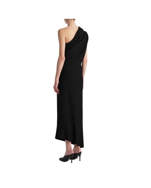Khaite Black Asymmetric Dress