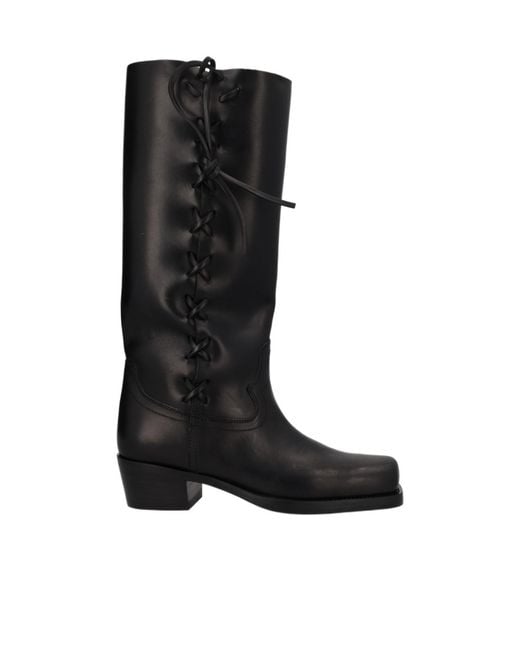 Paris Texas Black Cowboy Boots